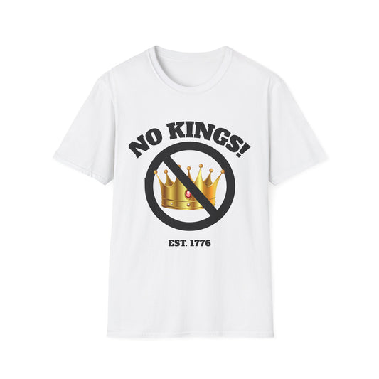 Unisex Softstyle T-Shirt "No Kings!" Est 1776