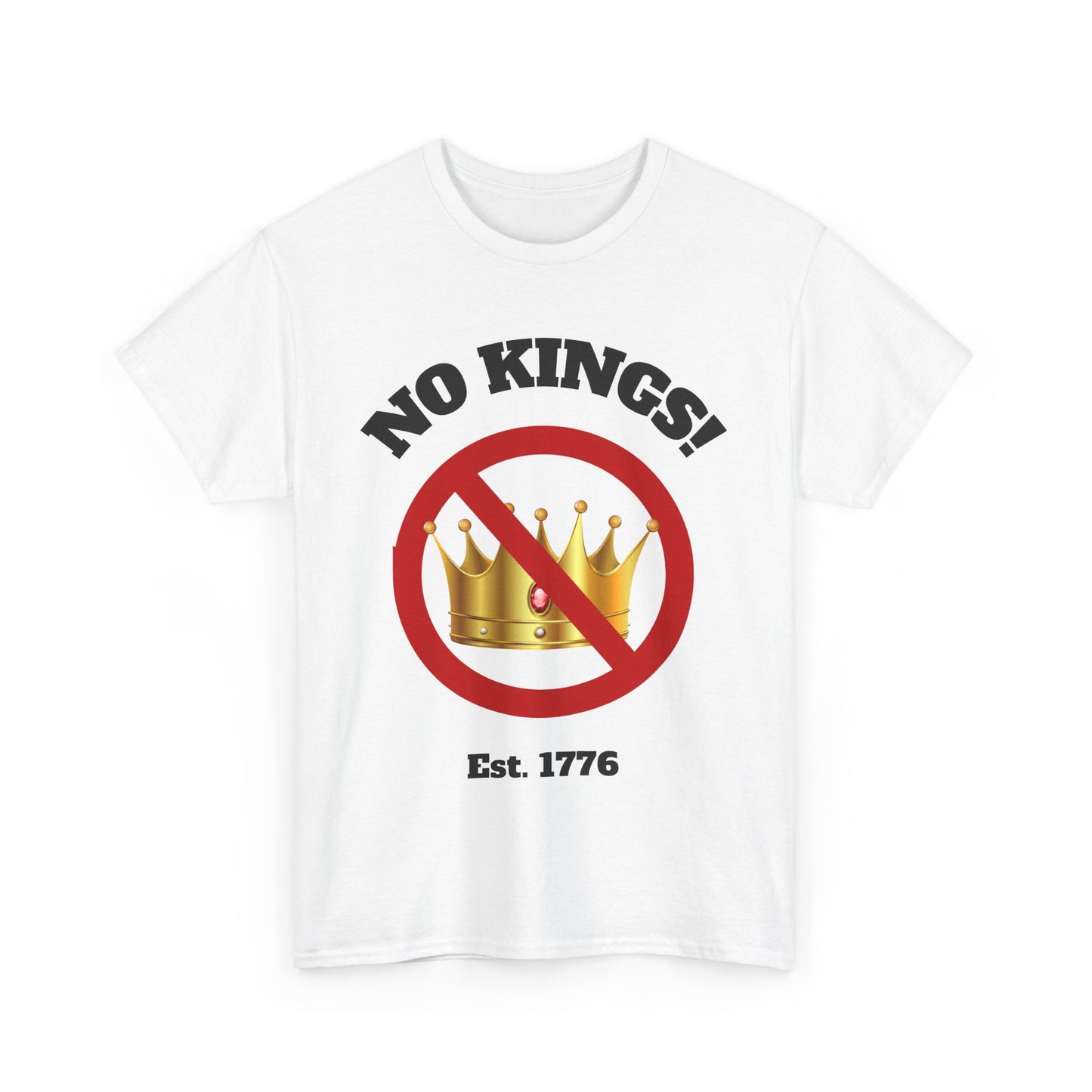 Copy of Unisex Heavy Cotton Tee - "No Kings!" Graphic T-Shirt for Freedom Lovers