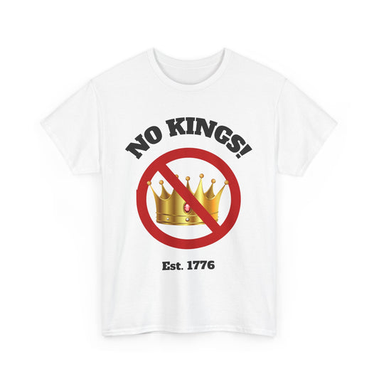 Copy of Unisex Heavy Cotton Tee - "No Kings!" Graphic T-Shirt for Freedom Lovers