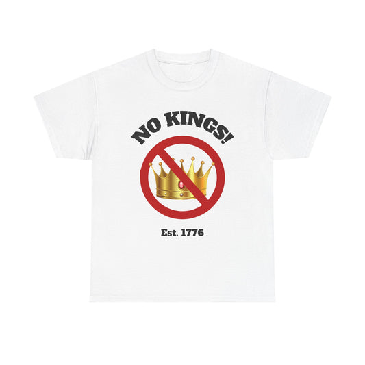 Copy of Unisex Heavy Cotton Tee - "No Kings!" Graphic T-Shirt for Freedom Lovers