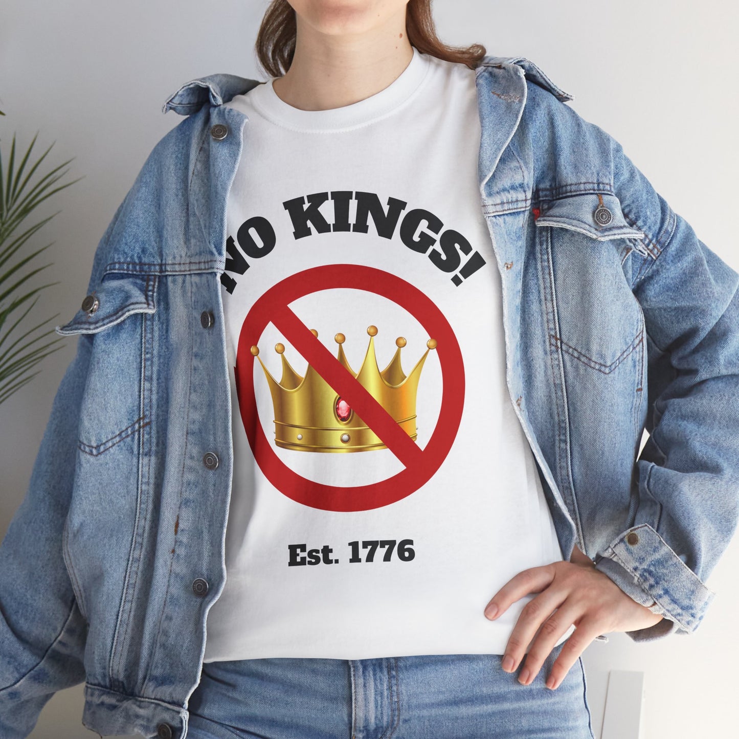 Copy of Unisex Heavy Cotton Tee - "No Kings!" Graphic T-Shirt for Freedom Lovers